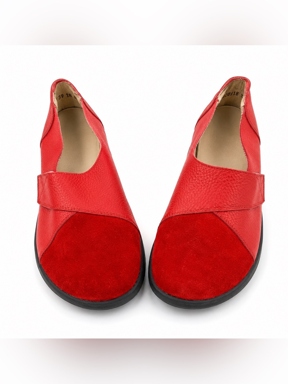 Owlkay Red Slip-On Comfort Flats Women’s EU 39